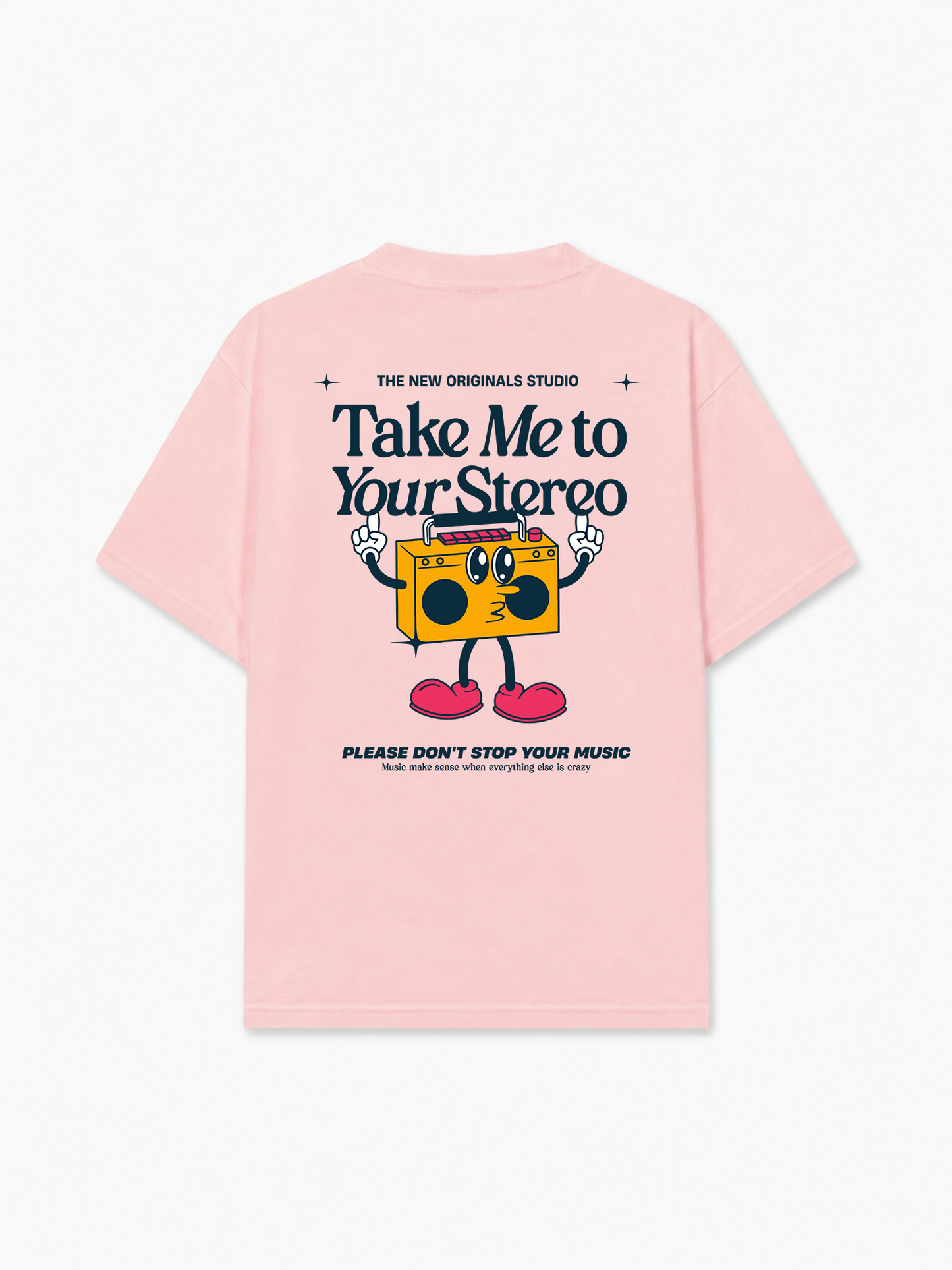 Áo Thun Relaxed Fit Take Me To Your Stereo