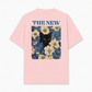 Áo Thun Relaxed Fit Blue Flower Cat