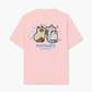 Áo Thun Relaxed Fit Angry Luv Cat Couple