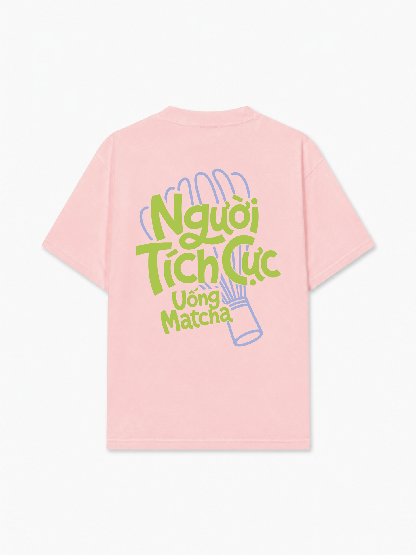Áo Thun Relaxed Fit Người Tích Cực Uống Matcha