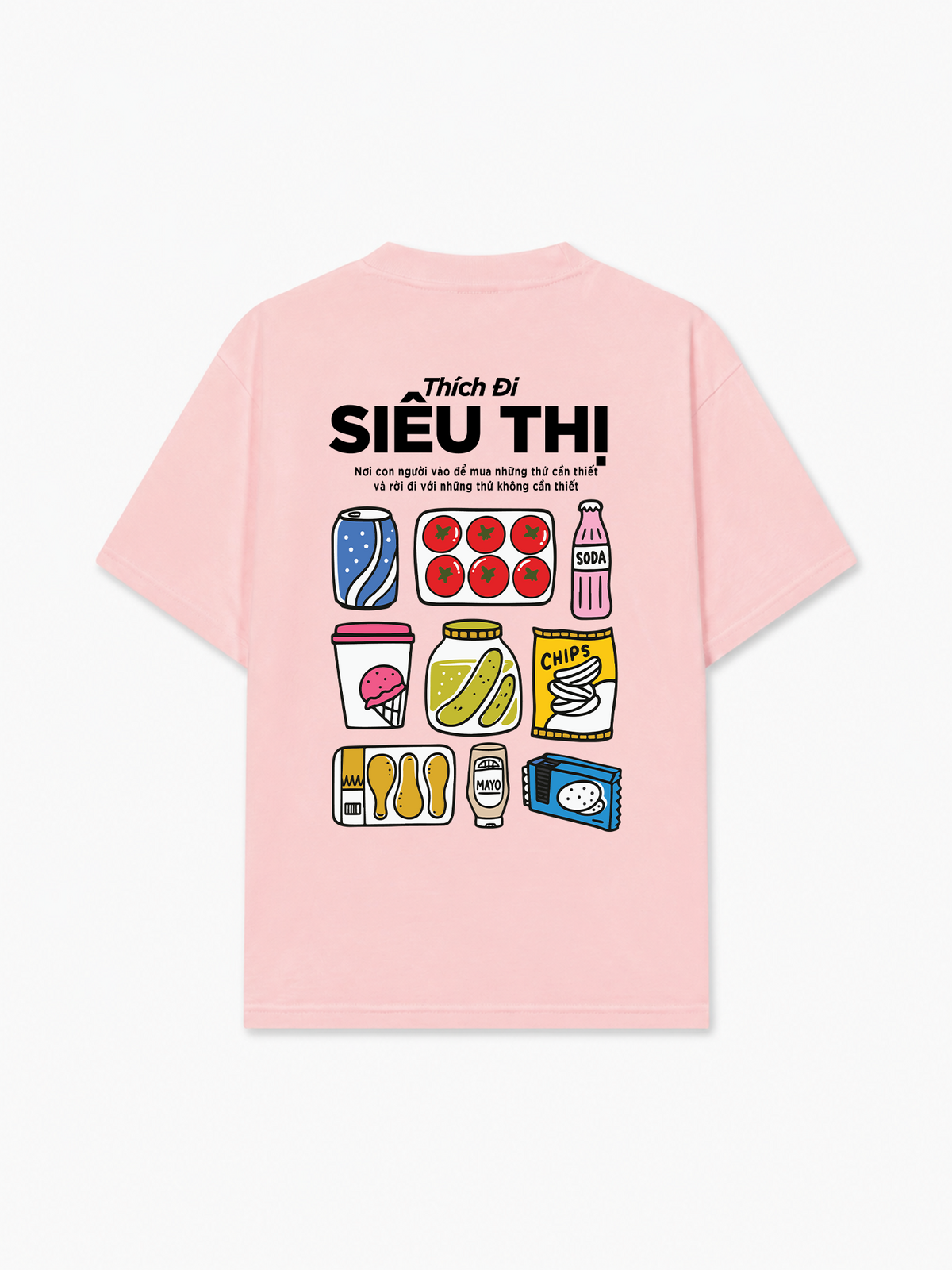 Áo Thun Relaxed Fit Thích Đi Siêu Thị
