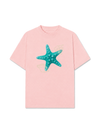 Áo Thun Relaxed Fit  Blue Tiffany Starfish