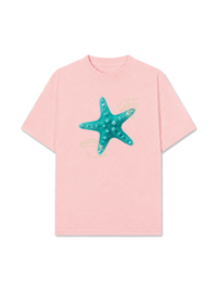 Áo Thun Relaxed Fit  Blue Tiffany Starfish