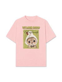 Áo Thun Relaxed Fit  Vitamin Meow With Duck