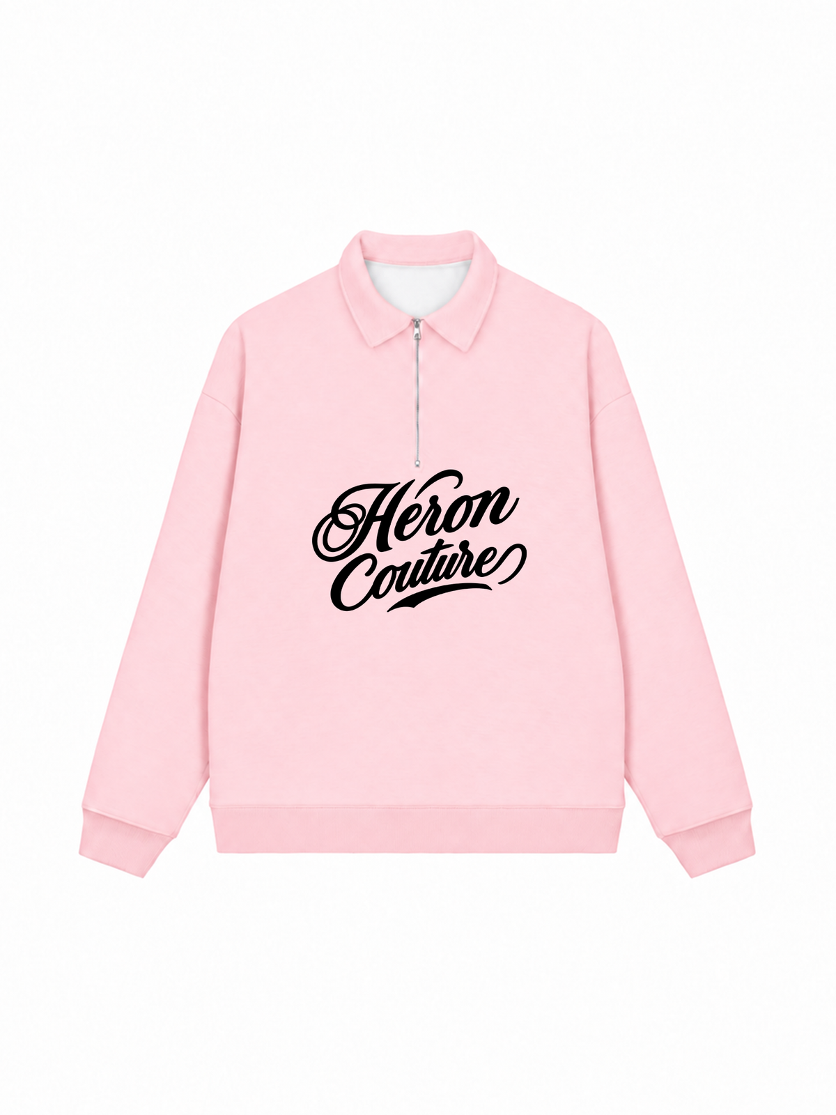 Áo Sweater Polo Nỉ Hai Da Heron Couture