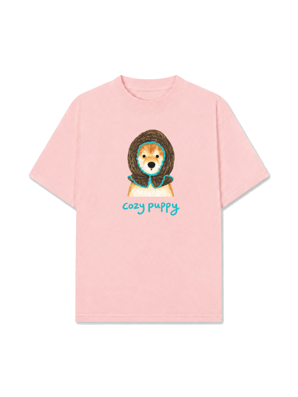 Áo Thun Relaxed Fit Blue Tiffany Cozy Puppy