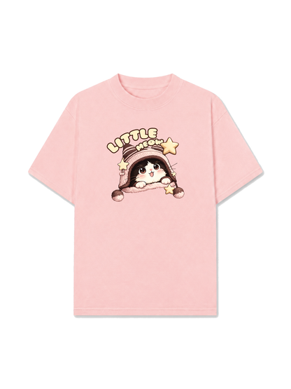 Áo Thun Relaxed Fit Little Meow
