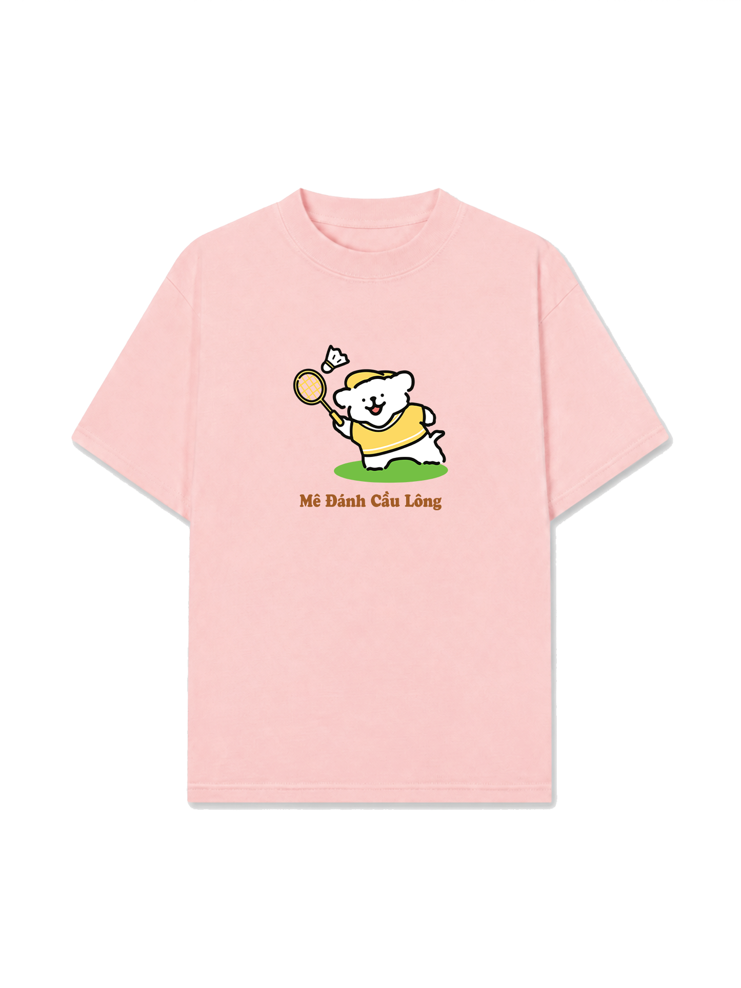 Áo Thun Relaxed Fit Mê Đánh Cầu Lông