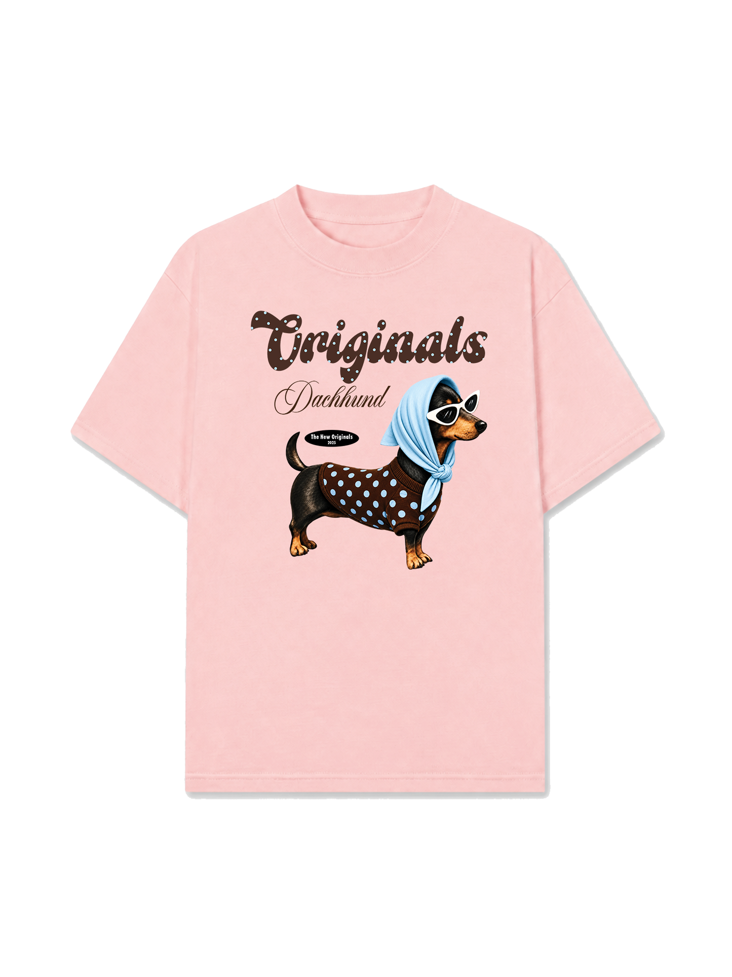 Áo Thun Relaxed Fit Polka Tiffany Dachhund