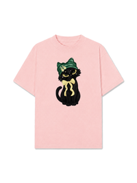 Áo Thun Relaxed Fit Black Cat Girl