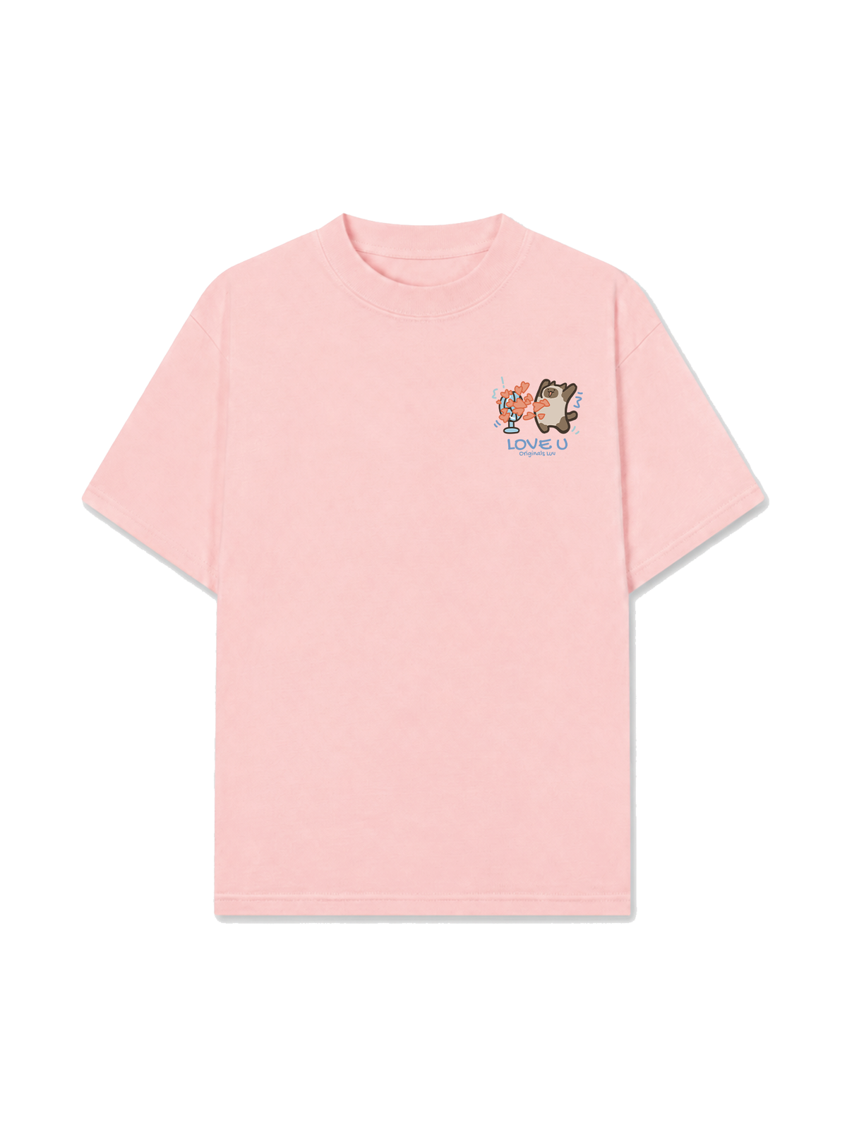 Áo Thun Relaxed Fit Love You Cat Couple