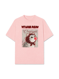Áo Thun Relaxed Fit Red Vitamin Meow