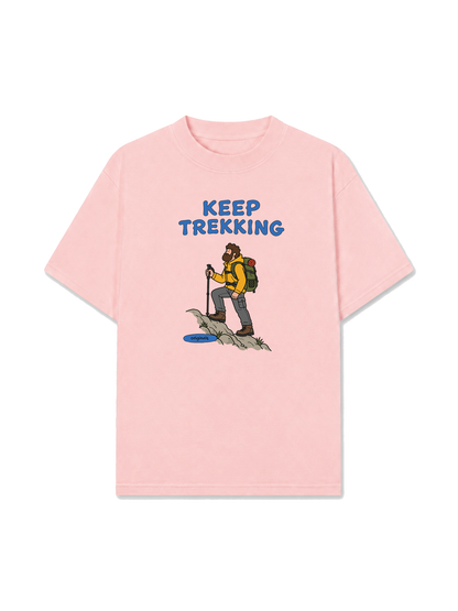 Áo Thun Relaxed Fit Blue Keep Trekking
