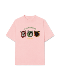 Áo Thun Relaxed Fit Vitamin Meow