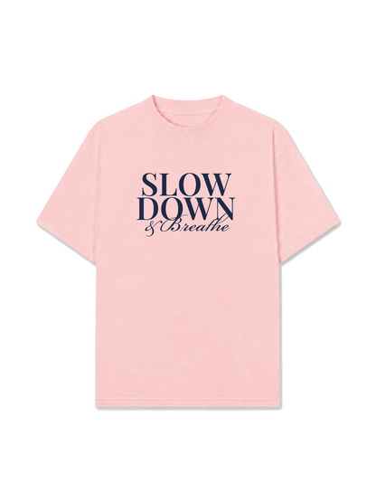 Áo Thun Relaxed Fit Slow Down & Breathe