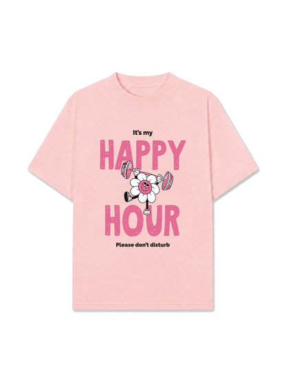 Áo Thun Relaxed Fit Happy Hour