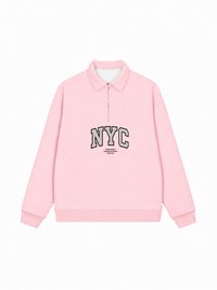 Áo Sweater Polo Nỉ Hai Da NYC URBAN DISTRICT