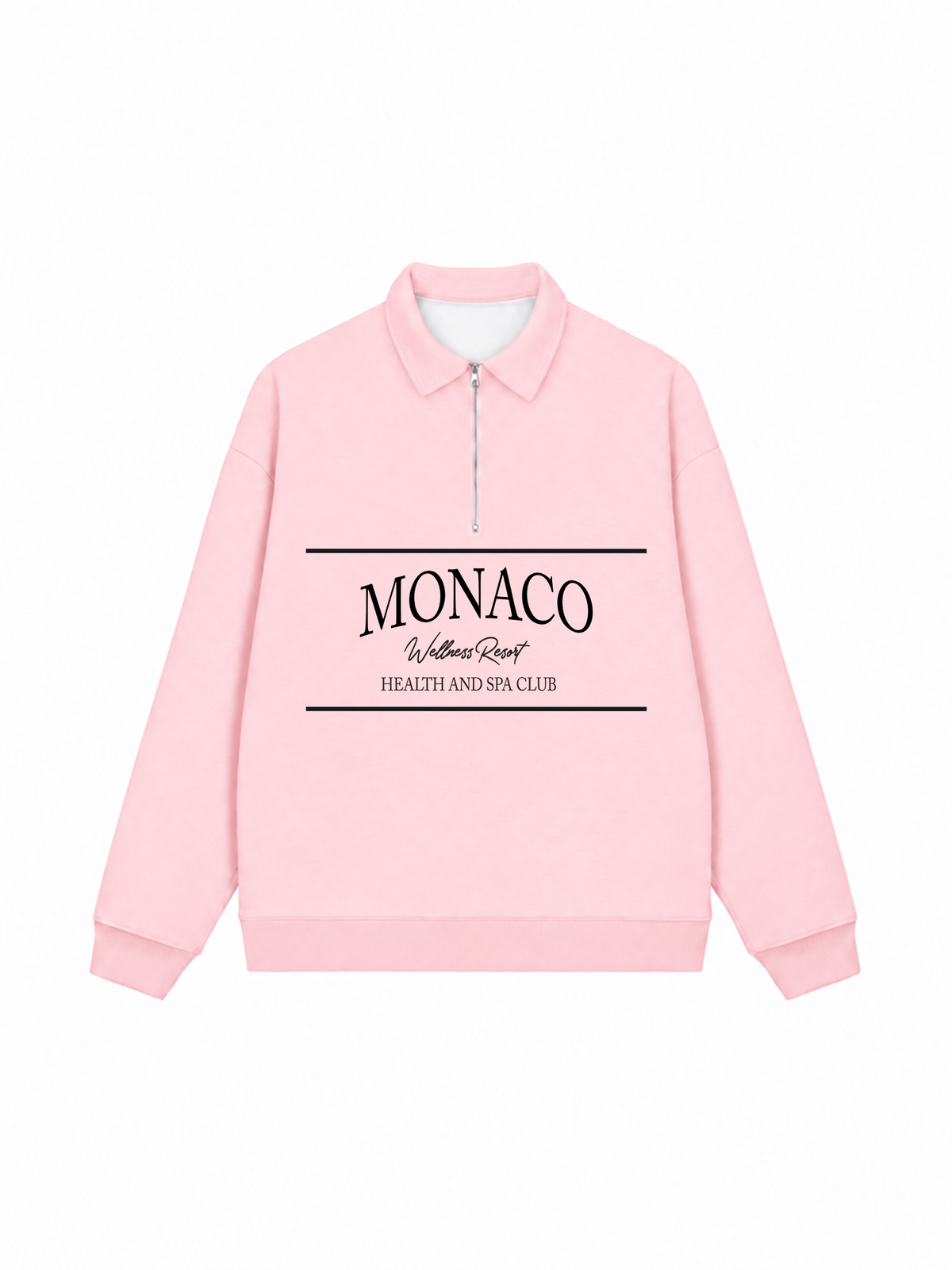 Áo Sweater Polo Nỉ Hai Da MONACO