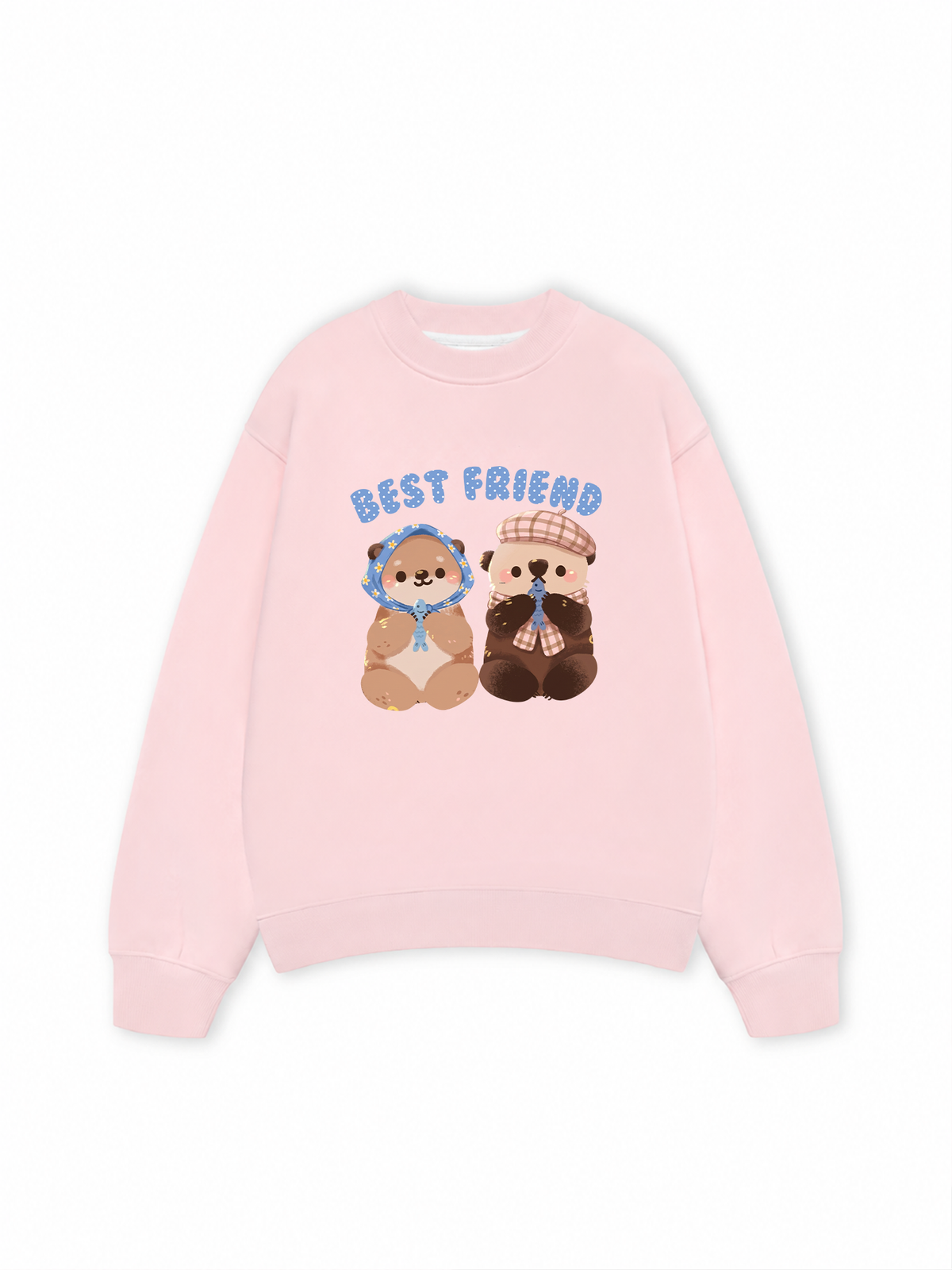 Áo Sweater Nỉ Hai Da Animal Best Friend Beaver