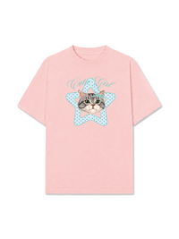 Áo Thun Relaxed Fit Cutie Girl Blue Tiffany