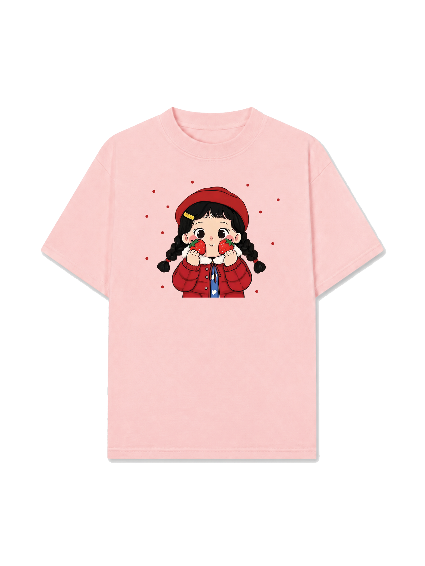 Áo Thun Relaxed Fit Dolly Girl Cute Strawberry Girl