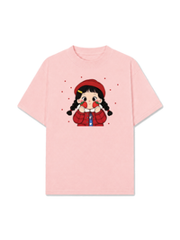 Áo Thun Relaxed Fit Dolly Girl Cute Strawberry Girl