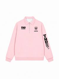 Áo Sweater Polo Nỉ Hai Da  Racing Style