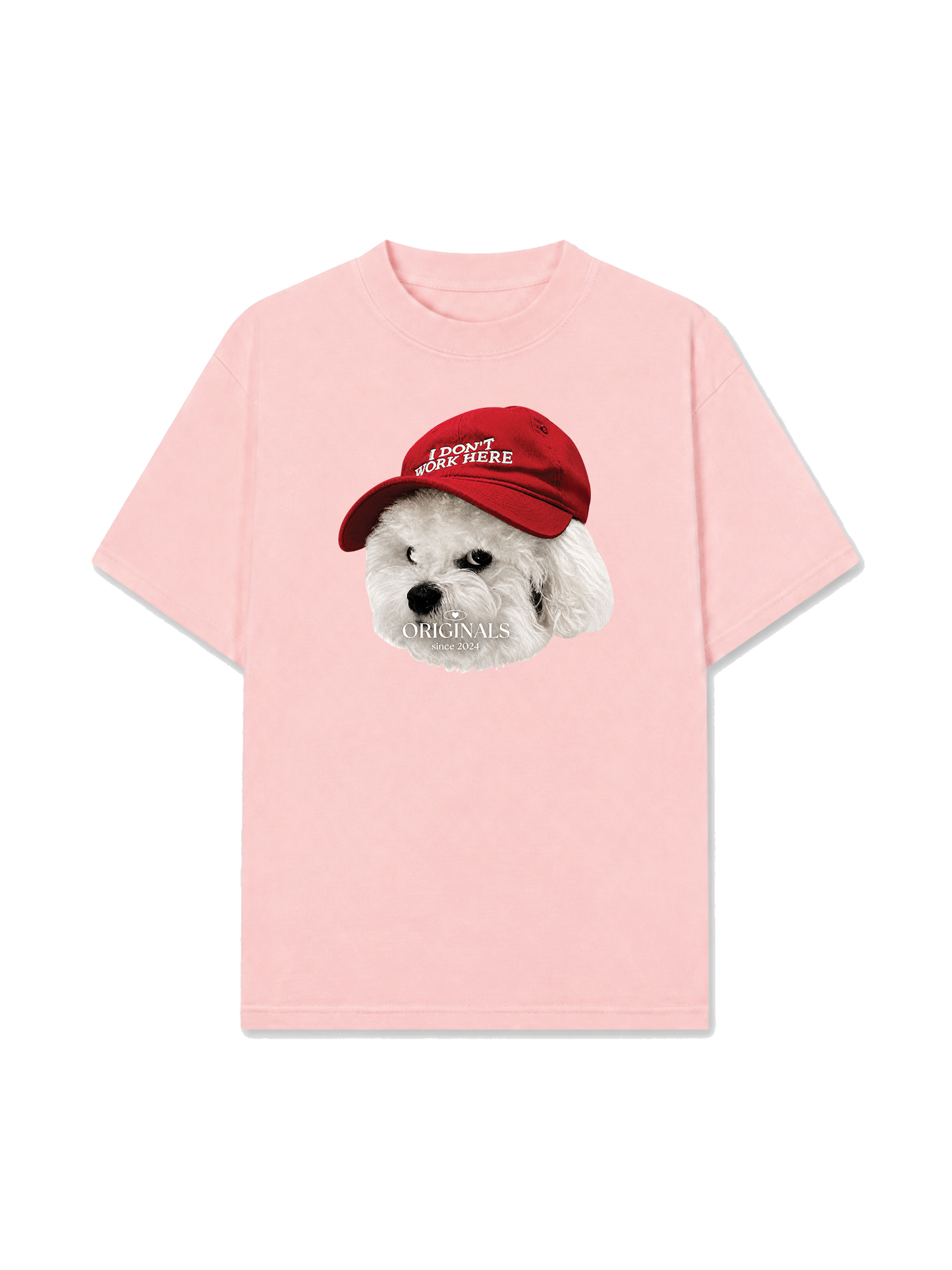 Áo Thun Relaxed Fit Puppy With Red Hat