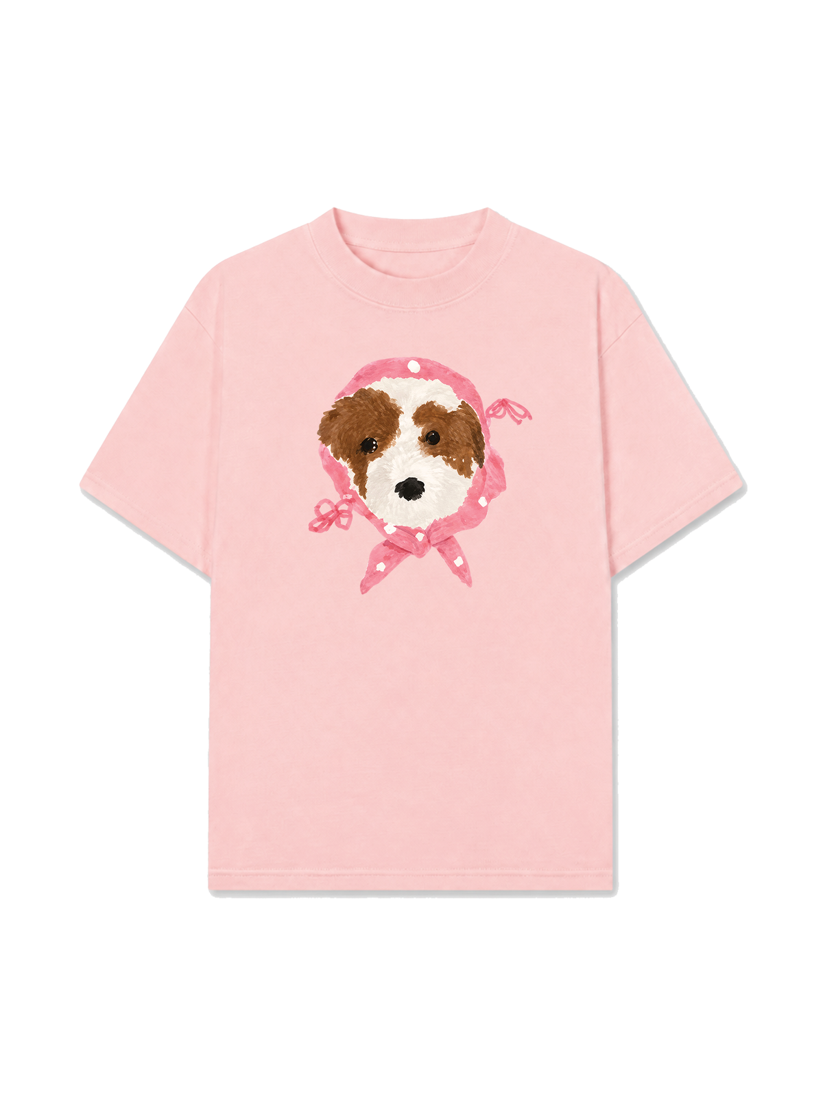 Áo Thun Relaxed Fit Pink Dots Puppy