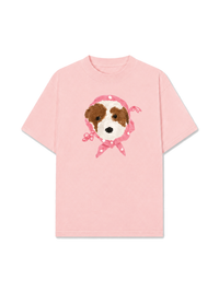 Áo Thun Relaxed Fit Pink Dots Puppy