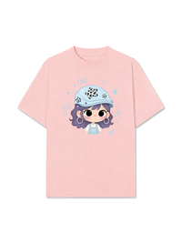 Áo Thun Relaxed Fit Beret Hat Girl