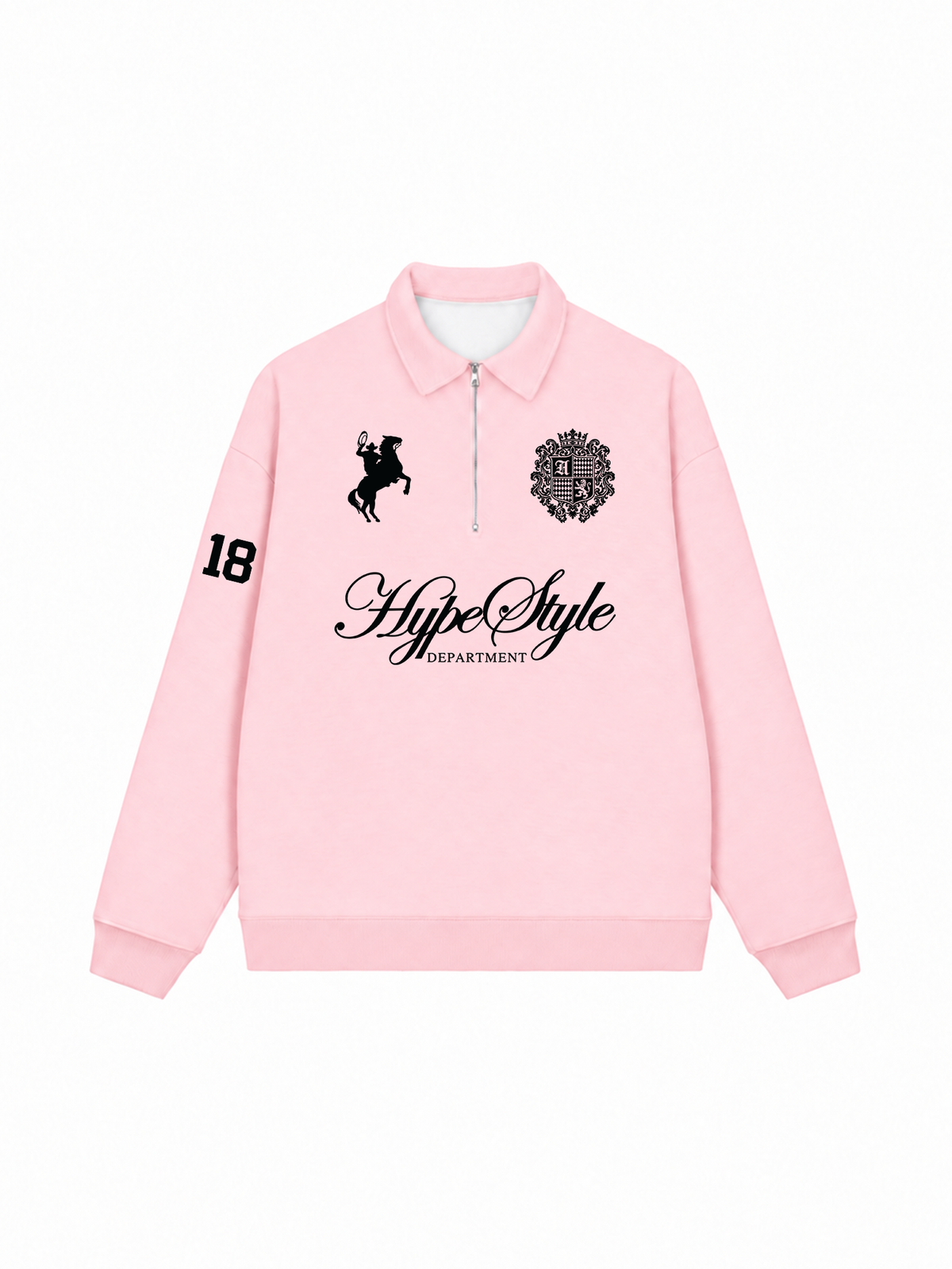 Áo Sweater Polo Nỉ Hai Da Black And White Hype Style