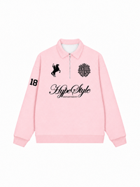 Áo Sweater Polo Nỉ Hai Da Black And White Hype Style