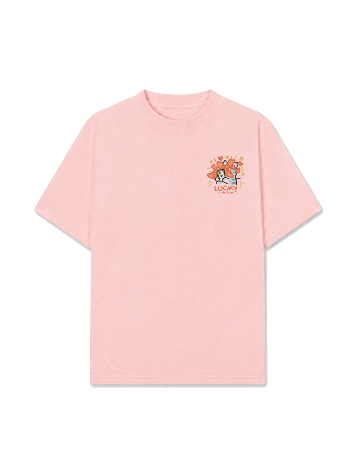 Áo Thun Relaxed Fit Lucky Luv Cat Couple