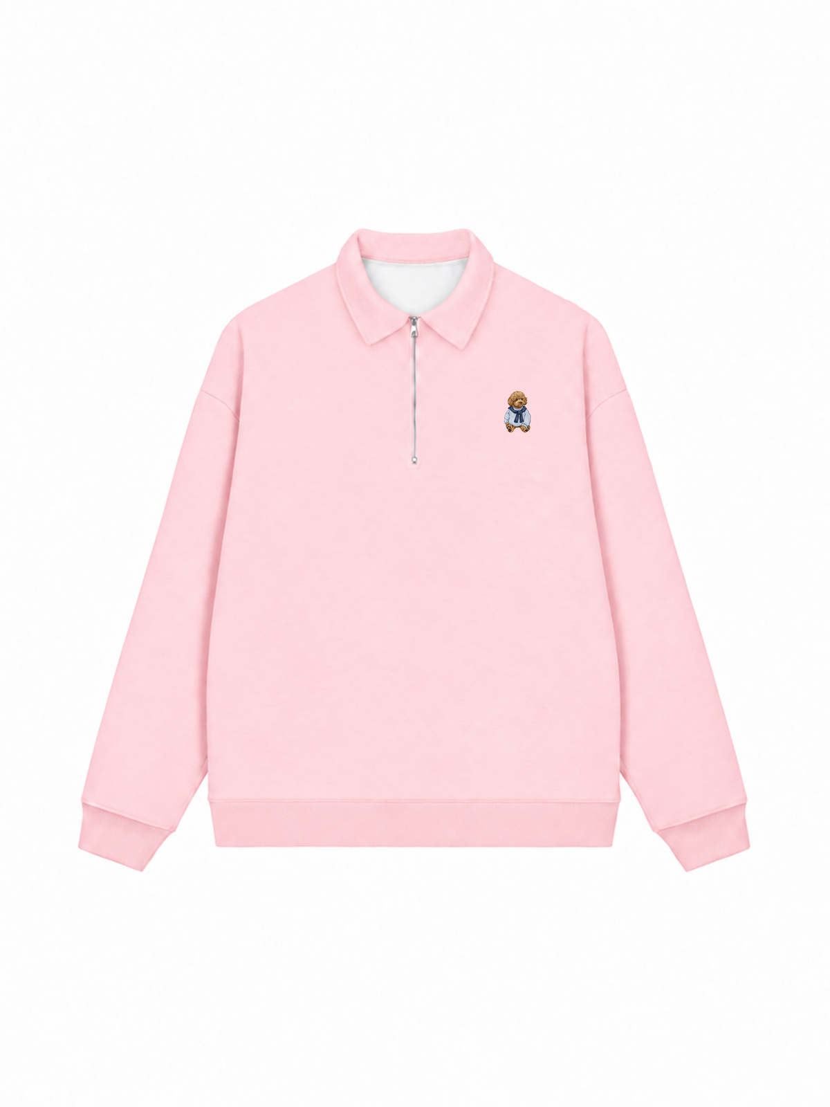 Áo Sweater Polo Nỉ Hai Da Poodle