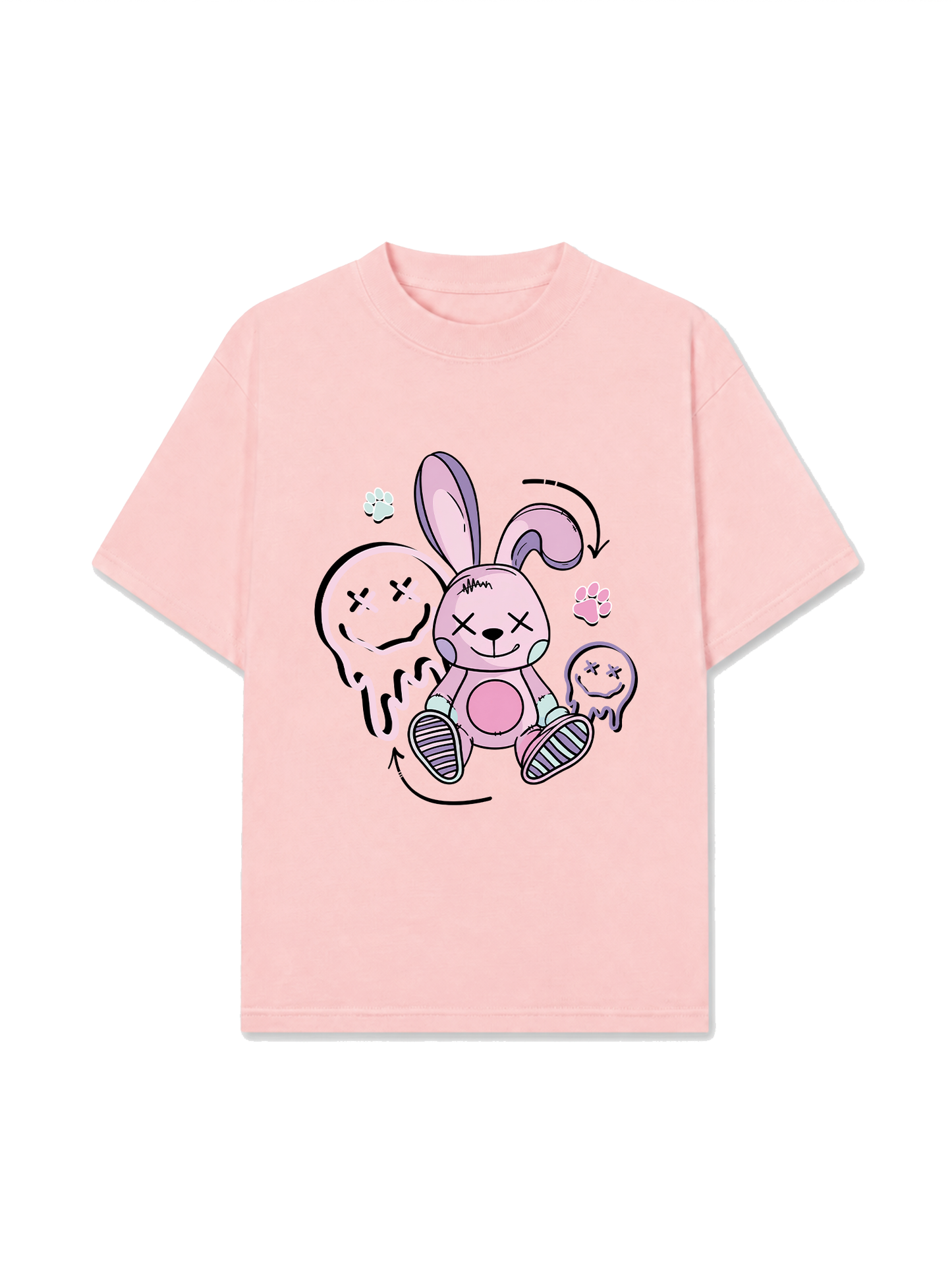 Áo Thun Relaxed Fit Rabbit Smile Face