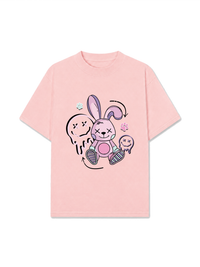 Áo Thun Relaxed Fit Rabbit Smile Face
