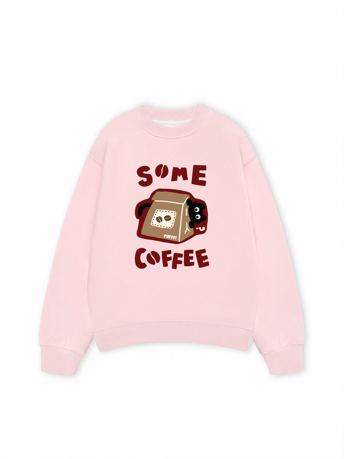Áo Sweater Nỉ Hai Da Coffee Some Coffee Cute Cat