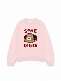 Áo Sweater Nỉ Hai Da Coffee Some Coffee Cute Cat