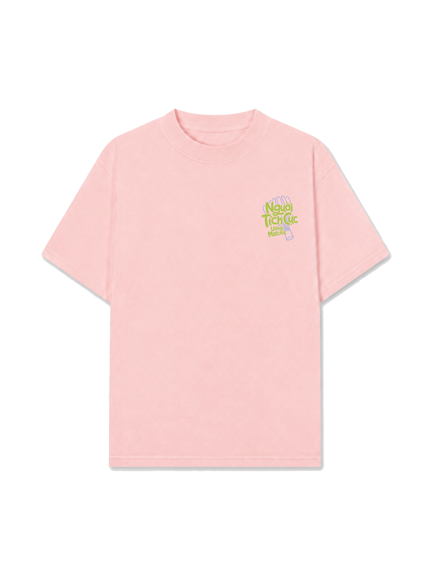 Áo Thun Relaxed Fit Người Tích Cực Uống Matcha