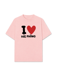 Áo Thun Relaxed Fit I Love Hải Phòng
