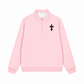 Áo Sweater Polo Nỉ Hai Da Gothic Cross