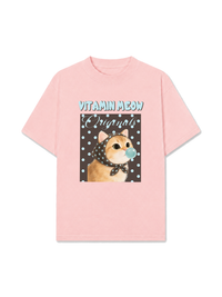 Áo Thun Relaxed Fit Vitamin Meow Blue Tiffany