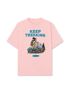 Áo Thun Relaxed Fit Keep Trekking For Girl