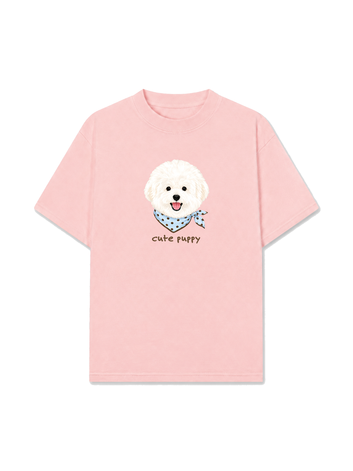 Áo Thun Relaxed Fit Cute Puppy