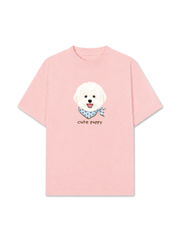 Áo Thun Relaxed Fit Cute Puppy