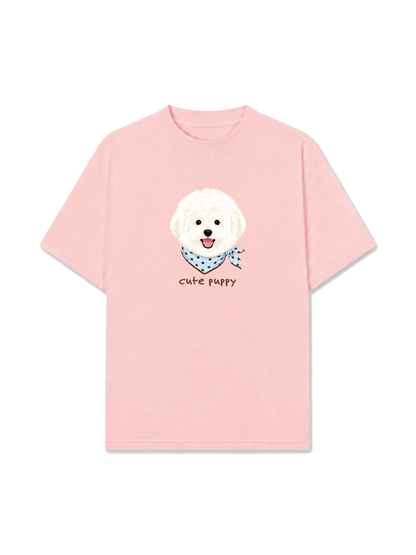 Áo Thun Relaxed Fit Cute Puppy
