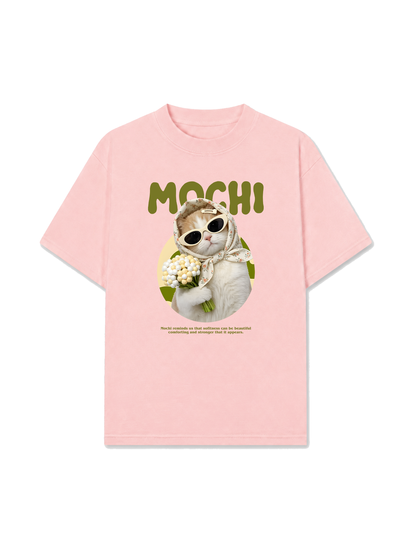 Áo Thun Relaxed Fit Mochi Cat
