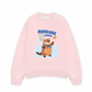 Áo Sweater Nỉ Hai Da Animal Beaver Catches Butterflies