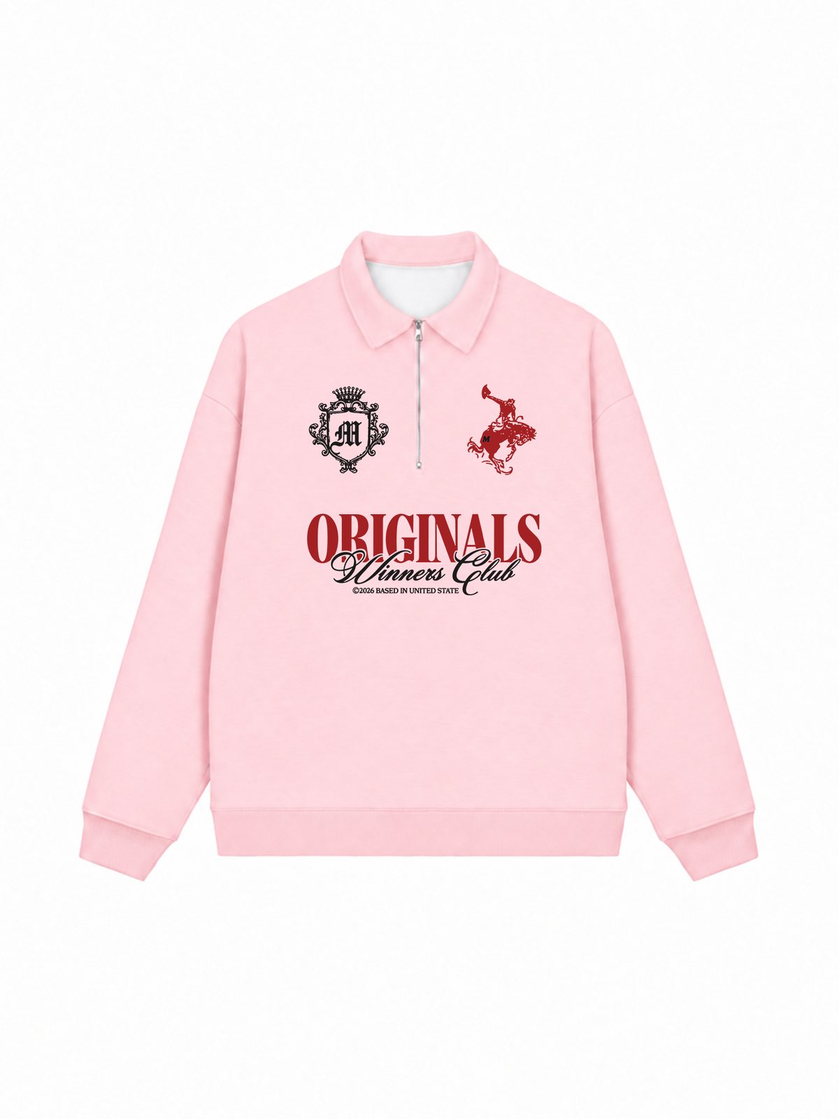 Áo Sweater Polo Nỉ Hai Da Originals Winner Club